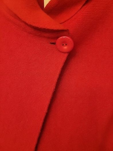 brand new beautiful red cropped wool jacket