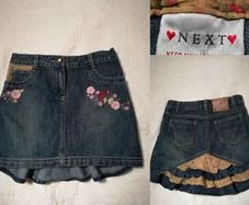 Next Blue Denim Skirt