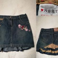 Next Blue Denim Skirt