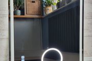 LED Bathroom Mirror Antifog Bluetooth Speakers Makeup zoom x5 Dual LED Touch Switch