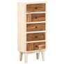 Drawer Cabinet 45x30x105 cm Solid Reclaimed Wood Image 9