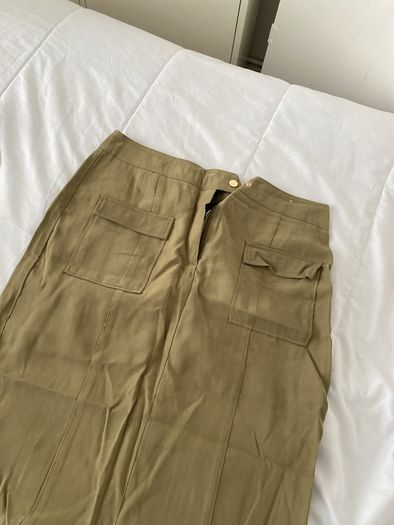 Next khaki long skirt summer new no tags