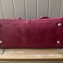 Longchamp cross body bag deep purple leather Longchamp maroon leather bag mid size Image 5