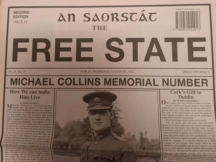 An SaorStat Michael Collins Memorial Edition 1996 Reprint