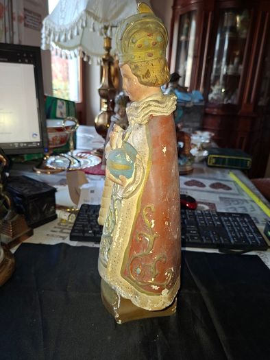 Beautiful Very Large Old Child of Prague Statue, likely produced in Ireland during the early 20th century, Postage Available or collection, Measurements are in the photo's