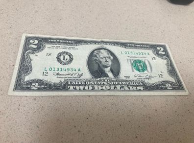 1976 Two Dollars Banknote