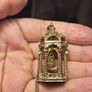 Vintage gilded bird cage with a bird pendant. Image 5