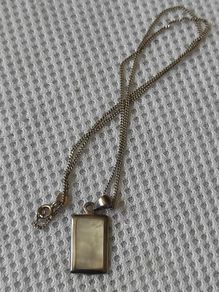 Sterling silver mother of pearl pendant necklace