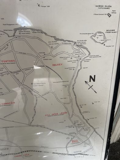 Vintage Dun Laoghaire map and photos