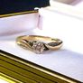 Vintage Hallmarked 9ct Gold Diamond Ring Image 9