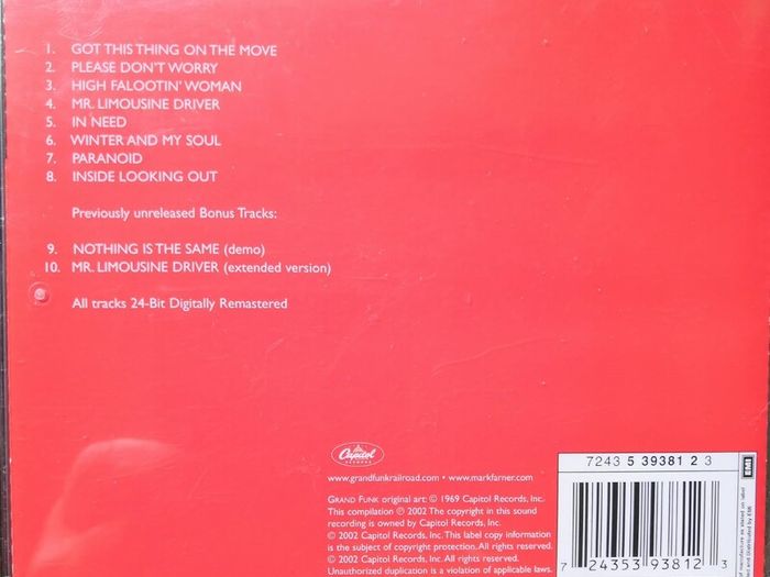 Grand Funk Railroad - Grand Funk CD