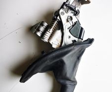Bmw e91 Handbrake lever Handle (Black leather)