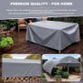440G/M Pvc Heavy Duty Tarpaulin 4m / 6m, Waterproof Heavy Duty Tarp Sheet Cover Waterproof, Weatherproof, Frost-Resistant, Uv Protection, Multipurpose, Reinforced Eyelets, Gray (4 x 6m) Image 5
