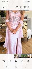 debs dress, pink xxxs