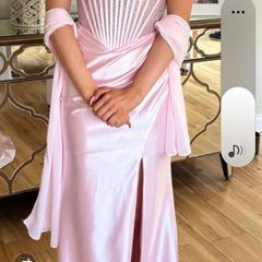 debs dress, pink xxxs
