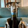 Barbeque Chef Quirky Metal Wine Bottle Holder Image 4