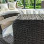Rattan garden furniture day bed sofa Image 2