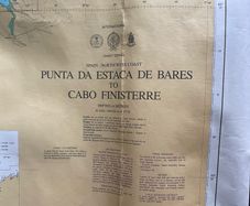 Nautical chart: Punta da Estaca de Bares to Cabo Finisterre