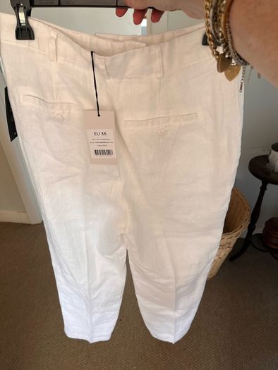 Slim linen trousers