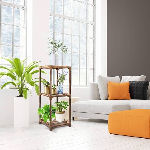 NEW SALE | Wood Plant Stand Indoor, 3 Tier Tall Plant Shelf Flower Pot Stands Display Rack Holder Outdoor