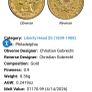 Gold , American 5 Dollar 1881 Image 5