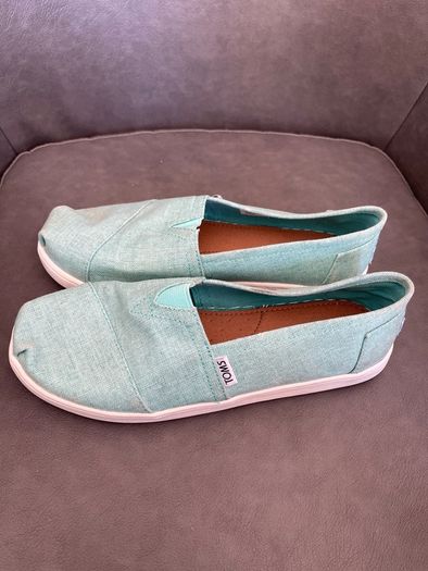 TOMS mint shoes size uk 4