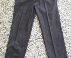 NEW (8-9Y) M&S Boys Slim Leg School Trousers Charcoal