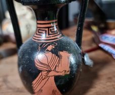 Three decorative Greek vase ornaments