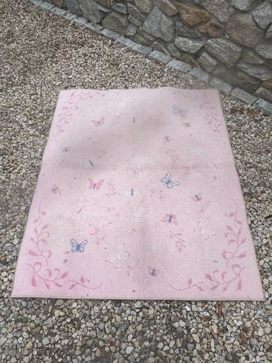 Girls Pink bedroom rug