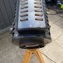 Vintage Industrial Theater Spotlight Floor Lamp on Wooden Tripod  Re-wired Image 4