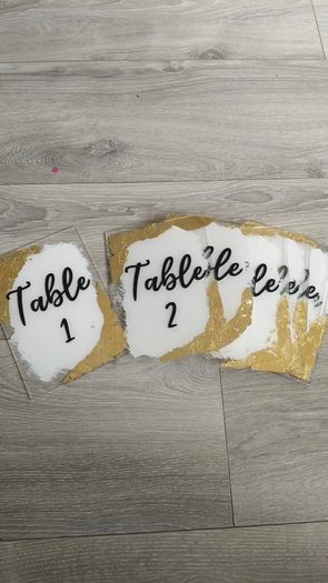 wedding table signs