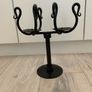Black Cast Iron Candlebra Image 4