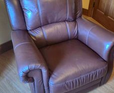 2 side leather chairs