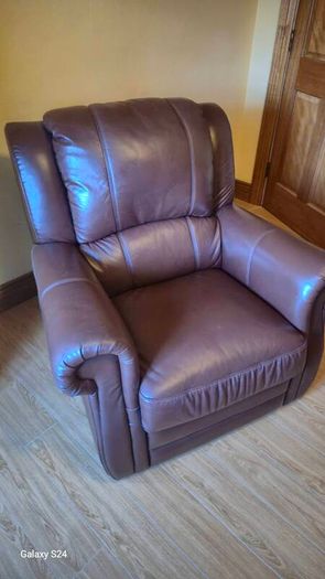 2 side leather chairs