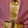antique onyx + brass lamp Image 2