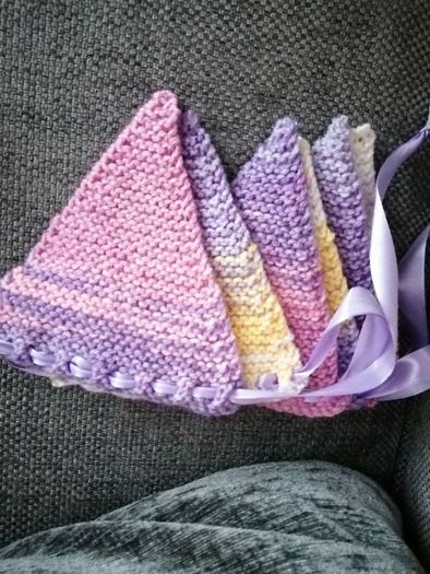 Hand knitted bunting for Baby's room/bedroom & Christmas
