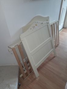 Wooden baby cot