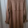 River Island Brown Suede Coat Size 16 Image 3