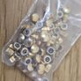 Vintage Swiss Watchmaker Parts Lot Crowns Gold Plated from 1960s era Image 2