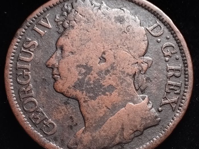 #885 - Hibernia - Ireland - 1822 - One Penny