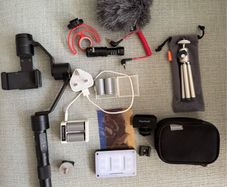 Phone Film Kit - Evo Gimbal, Rode Mic & Deadcat, Apurture Light Rig, Sony Tripod