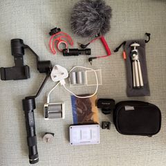 Phone Film Kit - Evo Gimbal, Rode Mic & Deadcat, Apurture Light Rig, Sony Tripod
