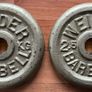 Vintage weider cast iron 1" weight plates Image 4