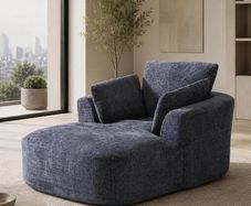 Softy Compressed Indoor Lounge Sofa Chair - Grey