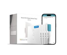 Meross WiFi Blinds Switch, Smart LED Curtain Switch, Compatible with Apple HomeKit, Siri, Alexa and Google Assistant, Neutral Wire Required, 4 Pack