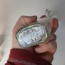 162 - Set of 5 Vintage Clear Glass Decorative Collectible Cork Top Bottles Image 7
