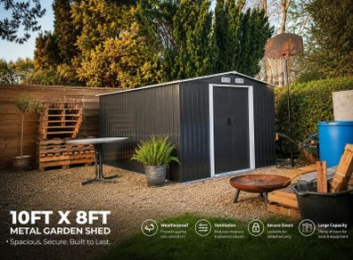 Metal Garden Shed 10ft x 8ft