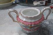 Antique Two Handled  China Sugar Bowl