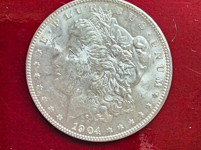 1904 O Morgan Silver Dollar Brilliant Uncirculated New Orleans Mint
