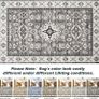 Washable Rugs Living Room Boho Rug for Bedroom Anti Slip Rugs Classic Large Rugs for Living Room Vintage Area Rugs Soft Short Pile Rug Washable Rugs Vintage 80x150CM Blue Image 4